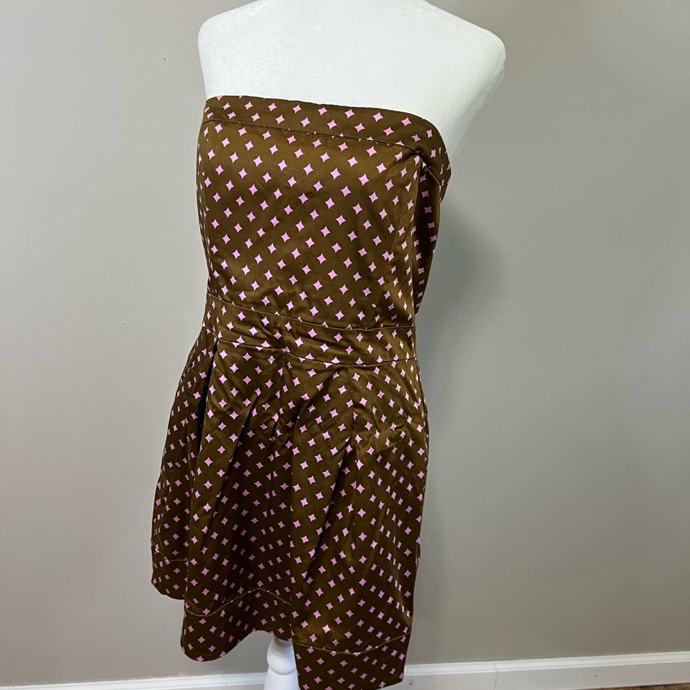French Connection strapless dress.
